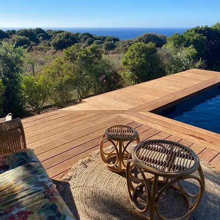 Lumio, 8 Couchages, Piscine,vue Mer.
